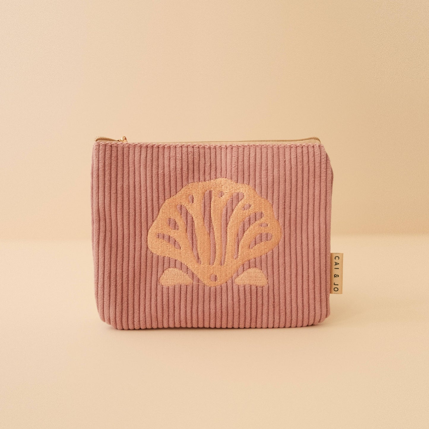 Corduroy Pouch in Island Pink