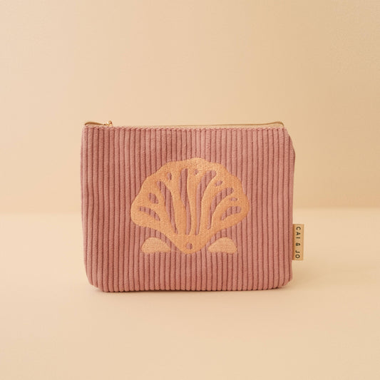 Corduroy Pouch in Island Pink