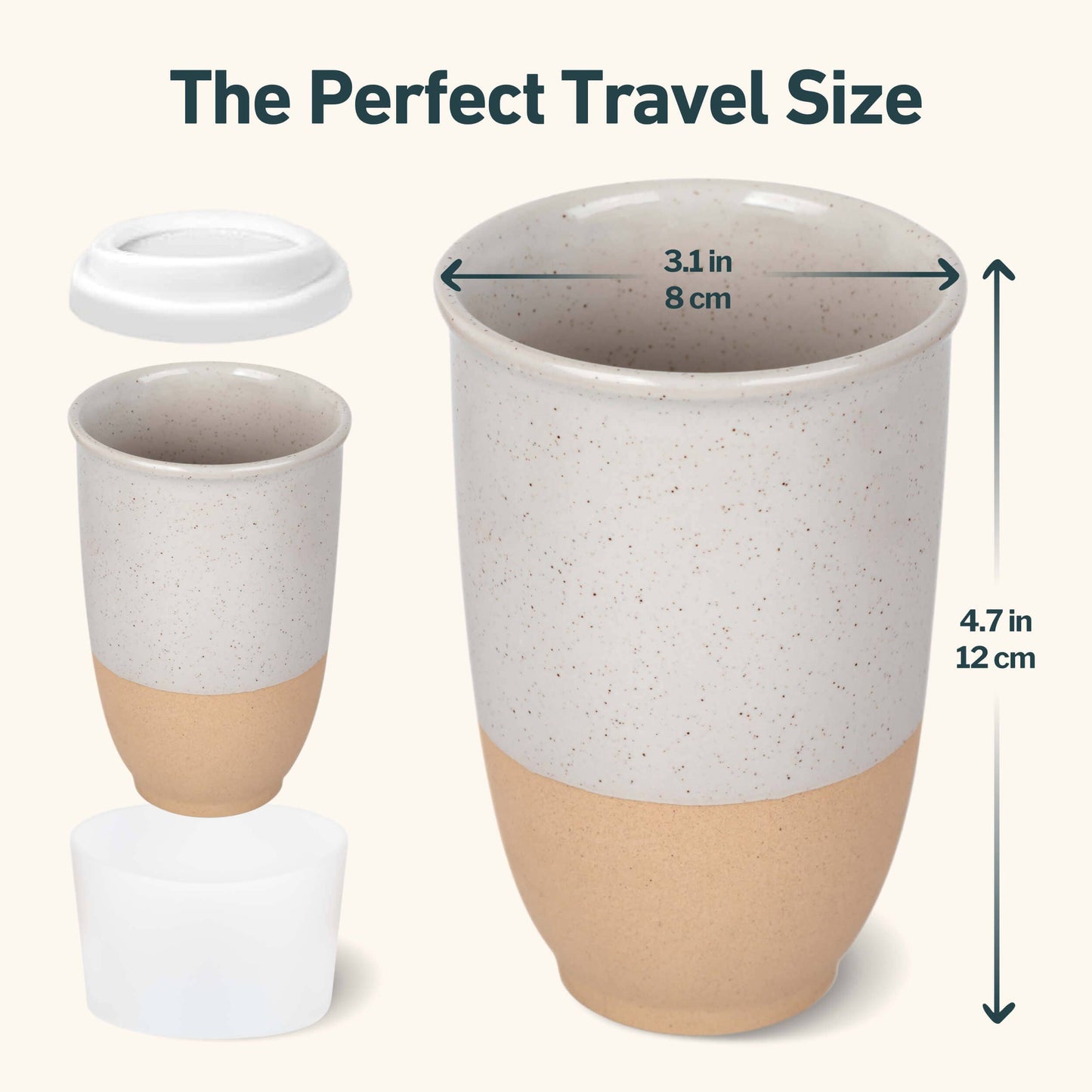 Dune 12oz Ceramic Travel Mug – Reusable & Eco-Friendly