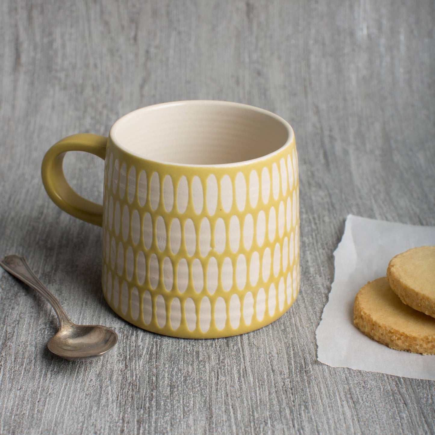 Ochre Imprint Stoneware Mug