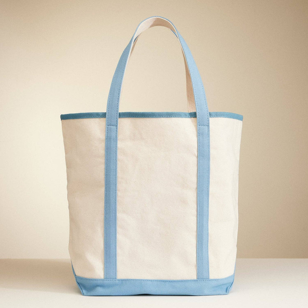 Large Nautical Print Canvas Tote | Beach Carry Bag: Light Blue / One / 5DG78009