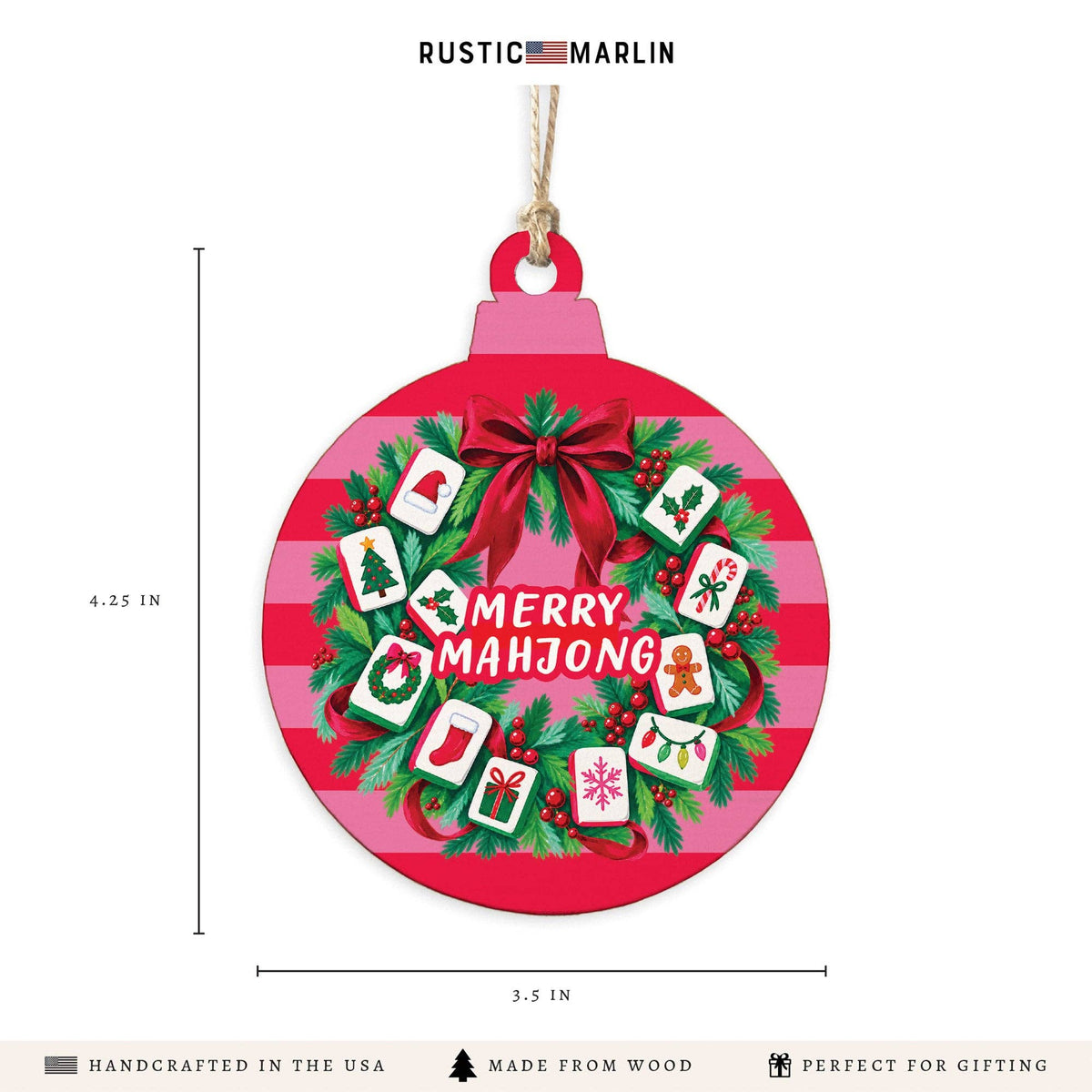 Merry Mahjong Ornament