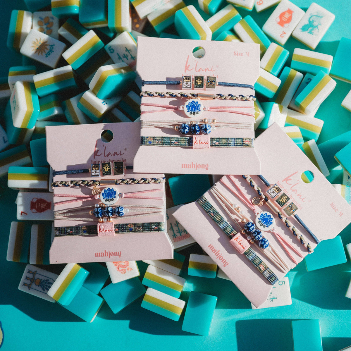 Mahjong Hair Tie Bracelets