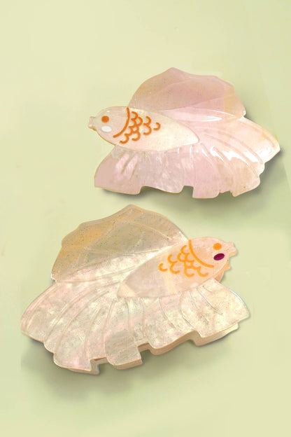 Pink Fish Hair Claw