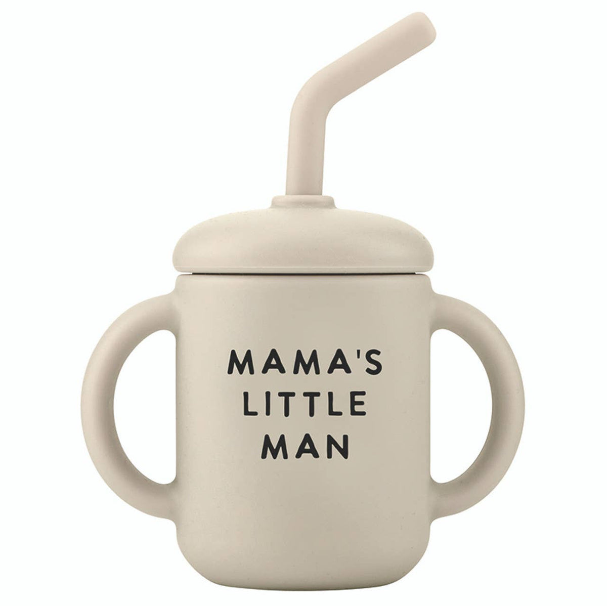 Mama and Little Man Wine Glass and Sippy Cup Set