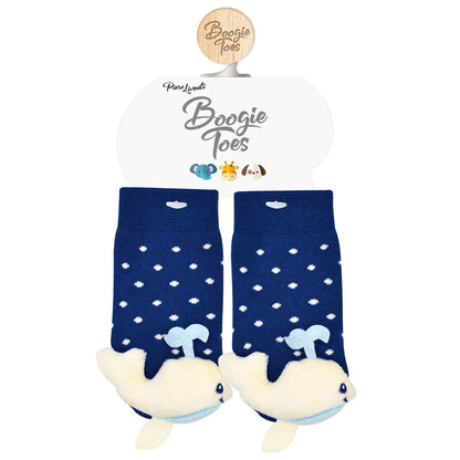 Baby Whale Boogie Toes Baby Rattle Socks: 6-12M