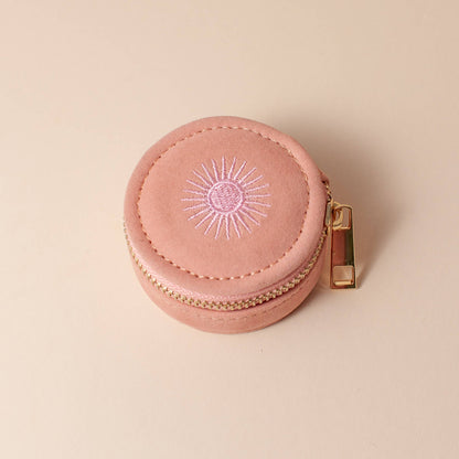Mini Travel Jewelry Case in Rose
