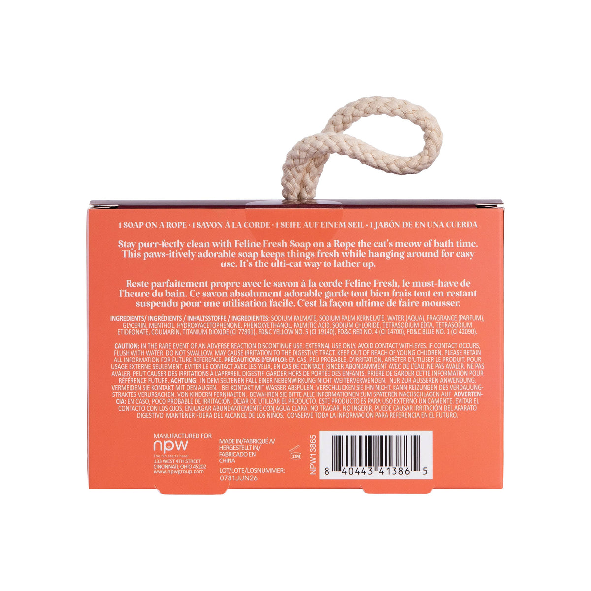 Feline Fresh Cat Soap on a Rope