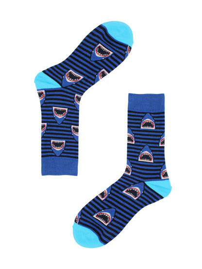 Sick Socks - Shady Sharks - Trippy Dress Socks For Men Women