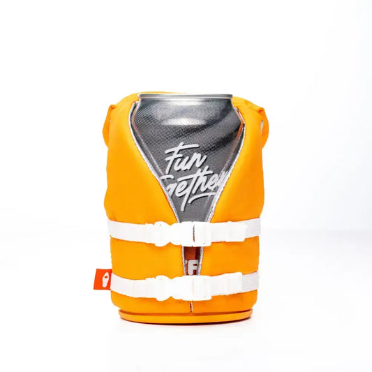 Insulated 12 oz Can Cooler - The Buoy - Apricot
