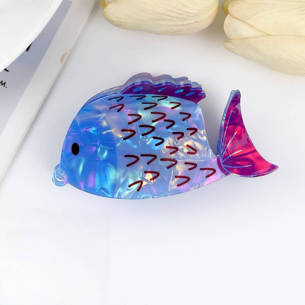 Vibrant Fish Hair Clip