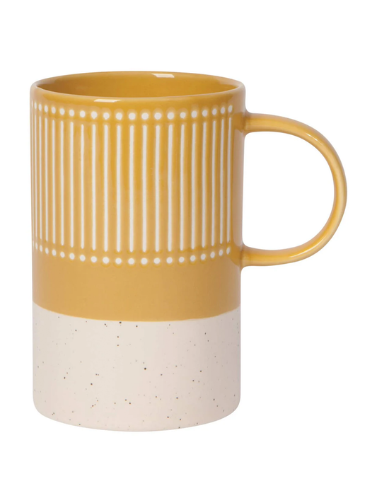 Ochre Etch Mug 14 oz