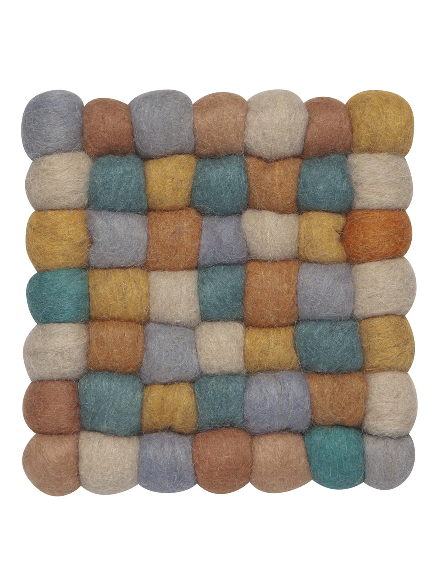 Ochre Recycled Wool Felt Dot Trivet