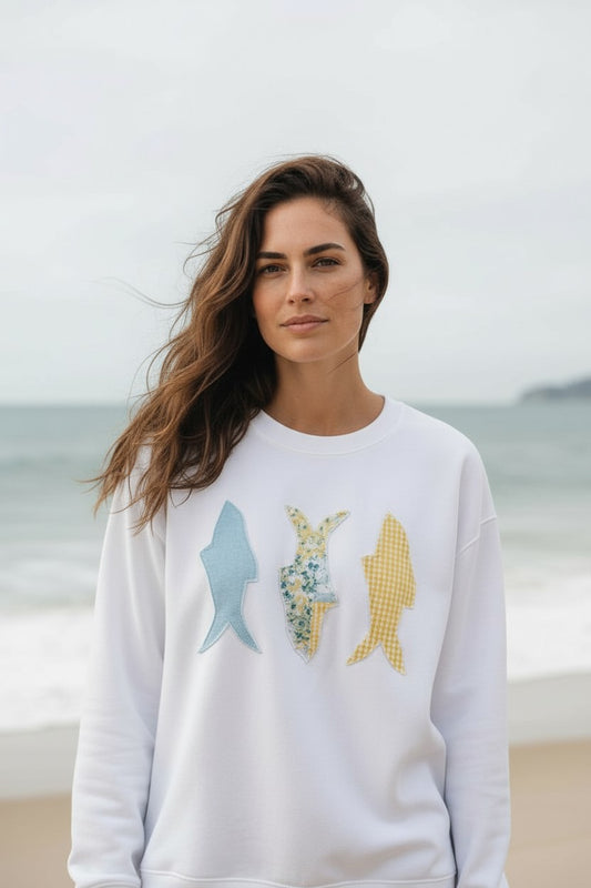 Patchwork Fish Sweatshirt